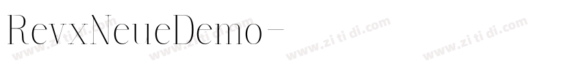 RevxNeueDemo字体转换