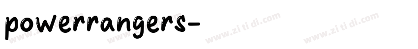 powerrangers字体转换