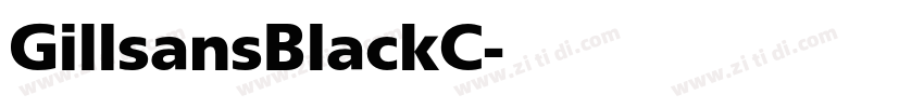 GillsansBlackC字体转换