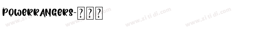 powerrangers字体转换