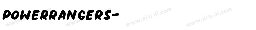 powerrangers字体转换