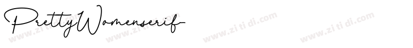 PrettyWomenserif字体转换