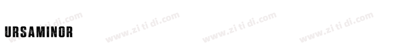 Ursaminor字体转换