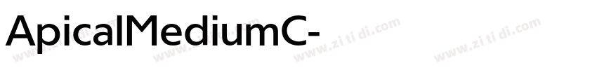 ApicalMediumC字体转换