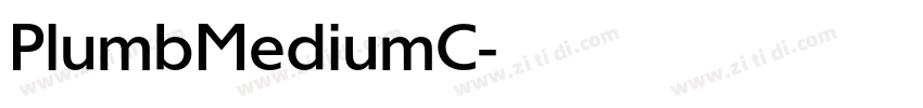 PlumbMediumC字体转换