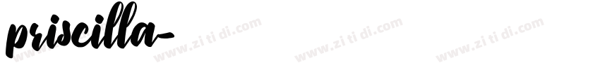 priscilla字体转换