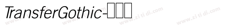 TransferGothic字体转换