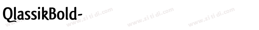 QlassikBold字体转换