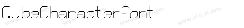 QubeCharacterFont字体转换