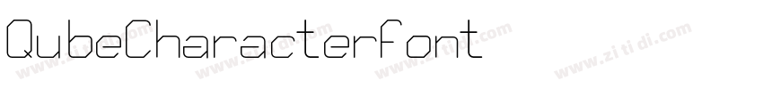 QubeCharacterFont字体转换