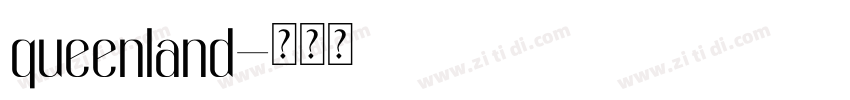 queenland字体转换