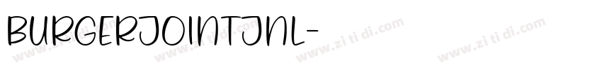 BurgerJointJNL字体转换