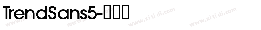 TrendSans5字体转换