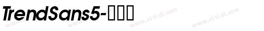 TrendSans5字体转换