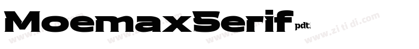 MoemaxSerif字体转换