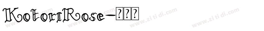 KotoriRose字体转换