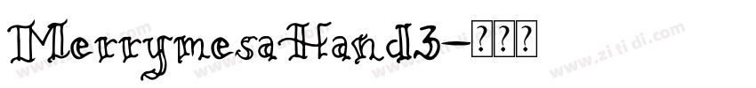MerrymesaHand3字体转换