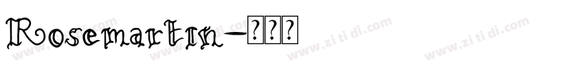 Rosemartin字体转换