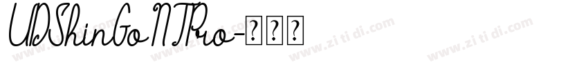 UDShinGoNTPro字体转换