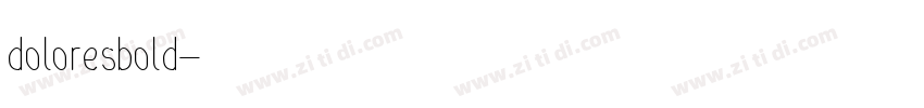 doloresbold字体转换