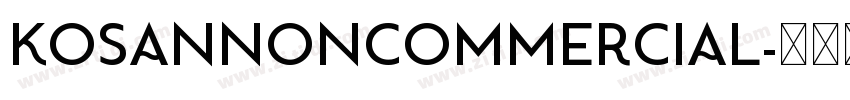 KosanNonCommercial字体转换