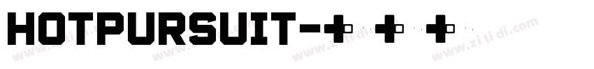 HotPursuit字体转换