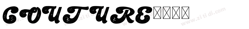 COUTURE字体转换