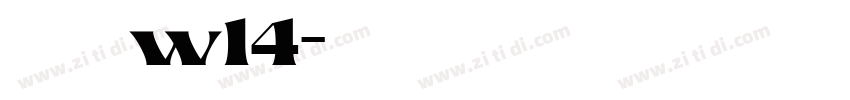 梦圆黑体w14字体转换