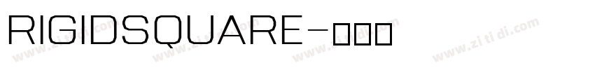 RigidSquare字体转换
