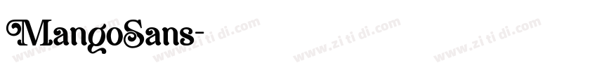 MangoSans字体转换