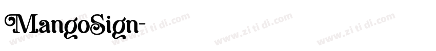 MangoSign字体转换