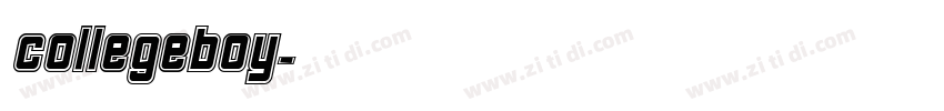 CollegeBoy字体转换