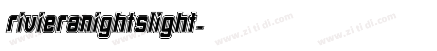 RivieraNightsLight字体转换