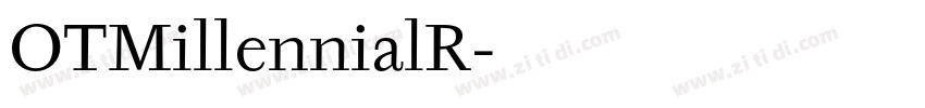 OTMillennialR字体转换
