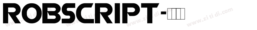 ROBScript字体转换