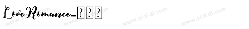 LoveRomance字体转换