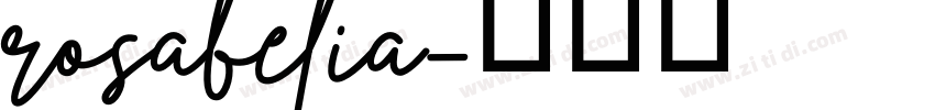 rosabelia字体转换
