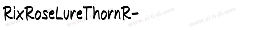 RixRoseLureThornR字体转换