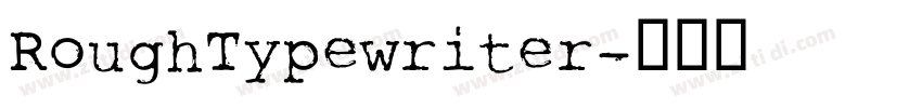 RoughTypewriter字体转换