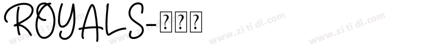 ROYALS字体转换