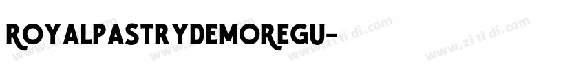 RoyalPastryDemoRegu字体转换