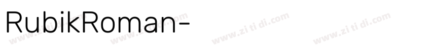 RubikRoman字体转换