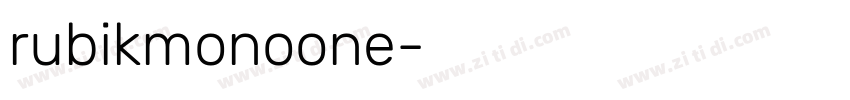 rubikmonoone字体转换