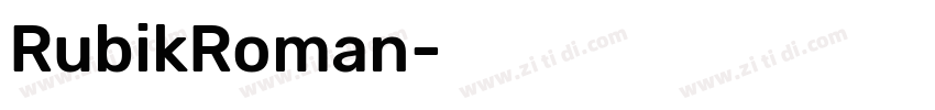 RubikRoman字体转换