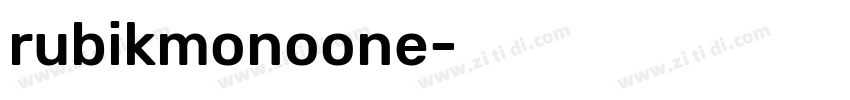 rubikmonoone字体转换