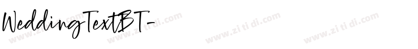 WeddingTextBT字体转换
