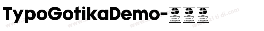 TypoGotikaDemo字体转换