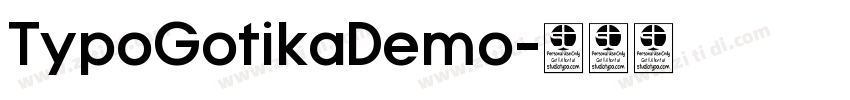 TypoGotikaDemo字体转换