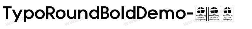 TypoRoundBoldDemo字体转换