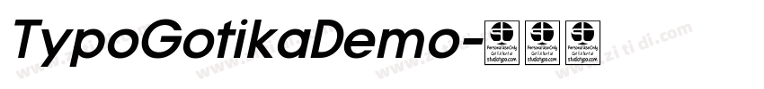 TypoGotikaDemo字体转换